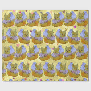 Fox named Dice Wrapping Paper