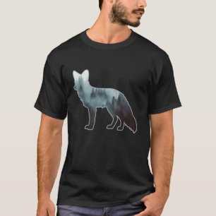 Fox Nature Forest Mountains Trees Wildlife Animal  T-Shirt