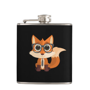 Fox Nerd Hip Flask
