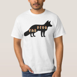 Fox News The Five Fox Silhouette and Fox Font T-Shirt