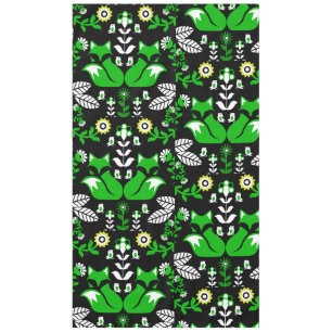 Fox Nordic Scandinavian Folk Art Tablecloth