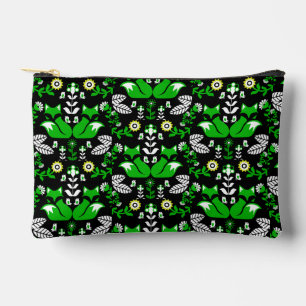 Fox Nordic Scandinavian Folk Art Tablecloth Accessory Pouch
