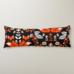 Fox Nordic Scandinavian Folk Art Tablecloth Body Cushion