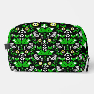 Fox Nordic Scandinavian Folk Art     Tablecloth Dopp Kit