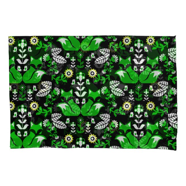 Fox Nordic Scandinavian Folk Art     Tablecloth Pillowcase (Front)