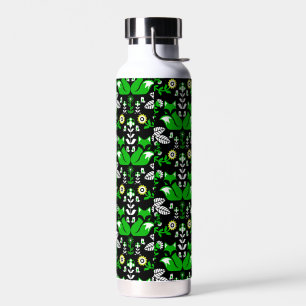 Fox Nordic Scandinavian Folk Art     Tablecloth Water Bottle