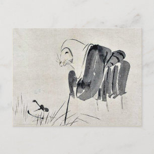 Fox nun Ukiyoe Postcard