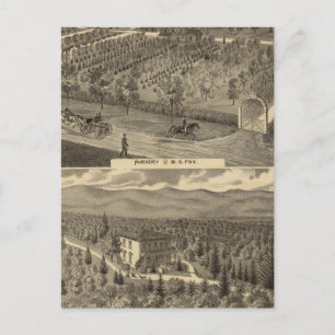 Fox nursery, res, orchard postcard
