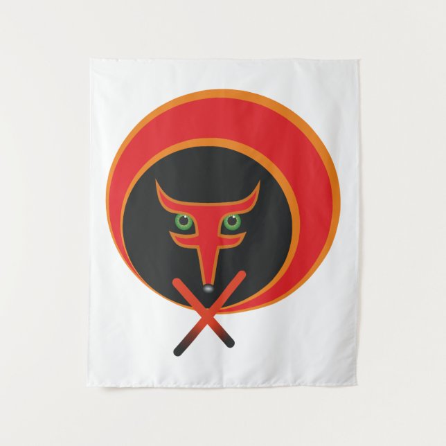 Fox of life - Red. Tapestry (Front)