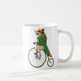 Fox on bike coffee mug