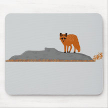 Fox on the Rock Mouse Pad