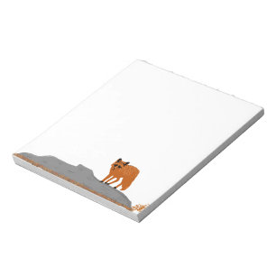 🦊 Fox on the Rock Notebook / Notepad 