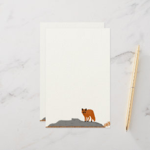 🦊 Fox on the Rock Stationery