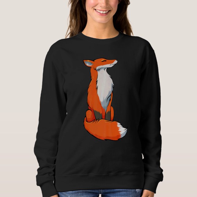 Fox Orange Wild Forest Spiritual Nature Fan Animal Sweatshirt (Front)