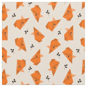 Fox Origami Fabric