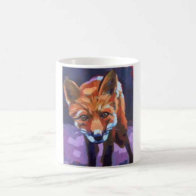 Fox Painting - Gift for Animal Lovers Coffee Mug (Center)