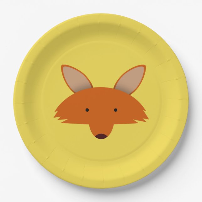 Fox Paper Plate (Front)