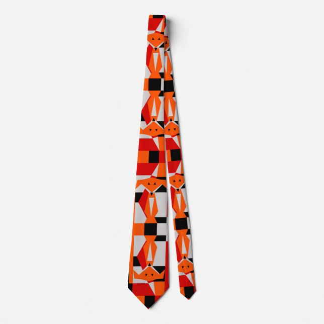 Fox Pattern Tie (Front)