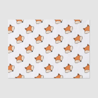 Fox pattern tissue paper