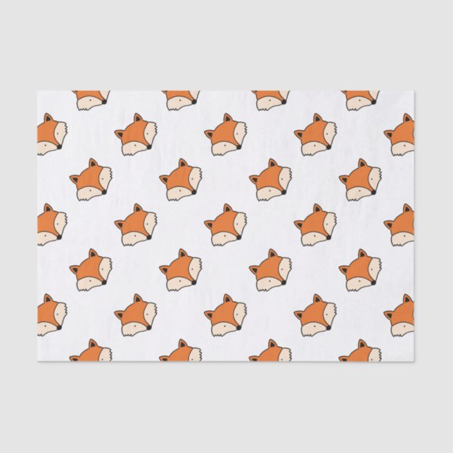 Fox pattern tissue paper (Front)