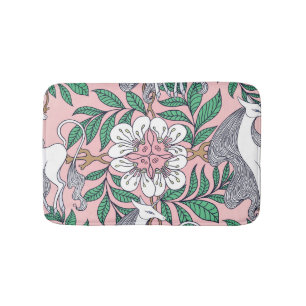 Fox Pattern: Whimsical Vintage Seamless Bath Mat
