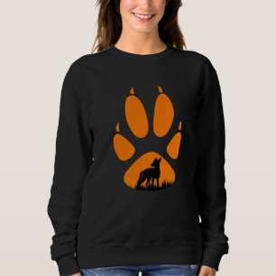 Fox paw fox hunting hunt hunter 2 sweatshirt