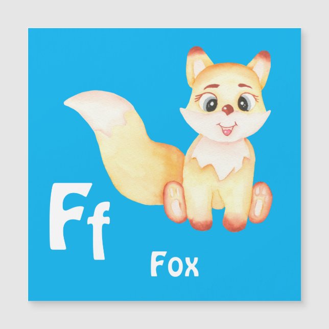 Fox personalise ABC: Letter F - Add Your Name (Front)