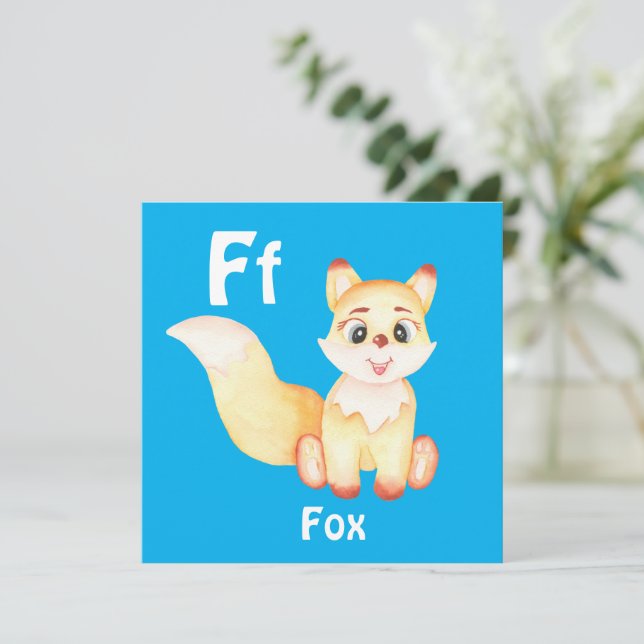 Fox personalise ABC: Letter F - Add Your Name (Standing Front)