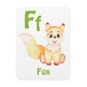 Fox personalise ABC: Letter F - Add Your Name Magnet
