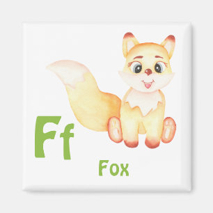 Fox personalise ABC: Letter F - Add Your Name Magnet