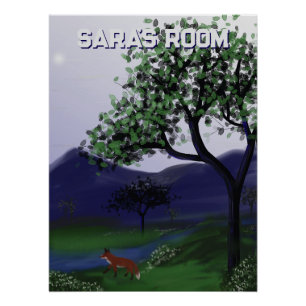 Fox Personalised Poster