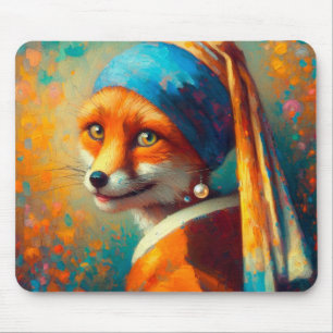 Fox picture mouse pad