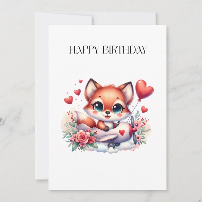 Fox Pilot Birthday (Front)