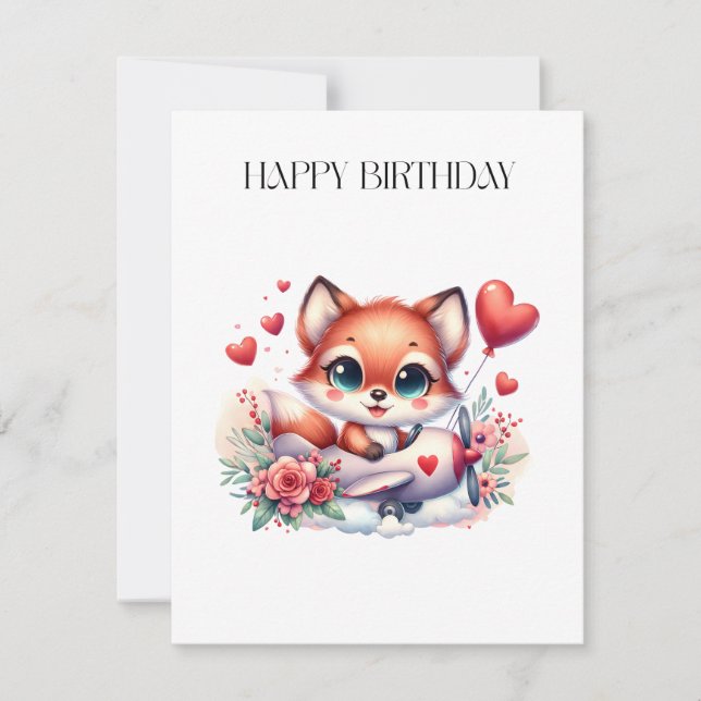 Fox Pilot Birthday (Front)