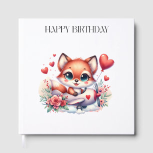 Fox Pilot Birthday Guest Book