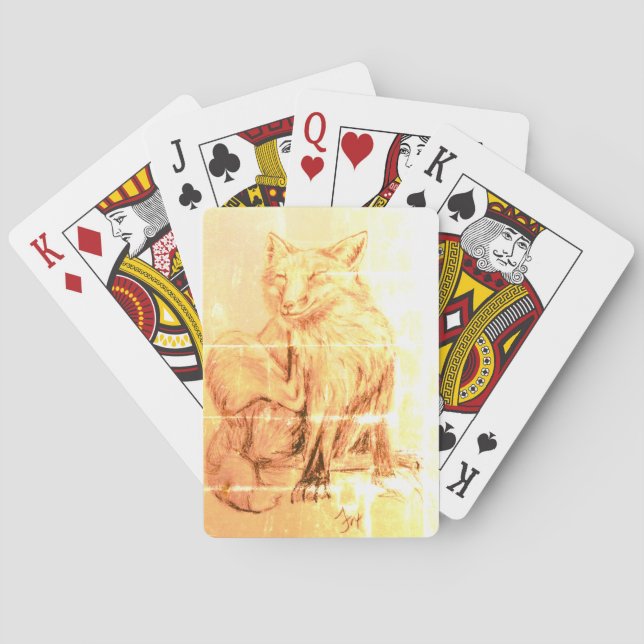 Fox playing cards (Back)