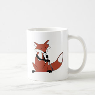 Fox Playing the Oboe Coffee Mug