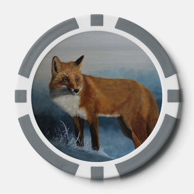 Fox Poker Chip (Front)