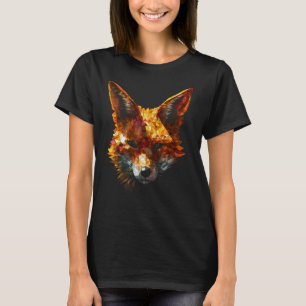 Fox Polygon Art Animal Fox T-Shirt