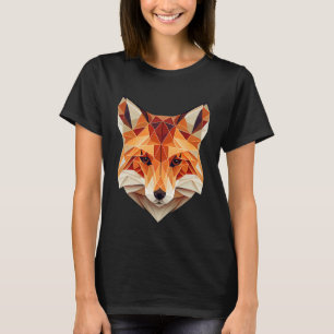 Fox Polygon Wild Animal Wildlife Zookeeper Geomet T-Shirt