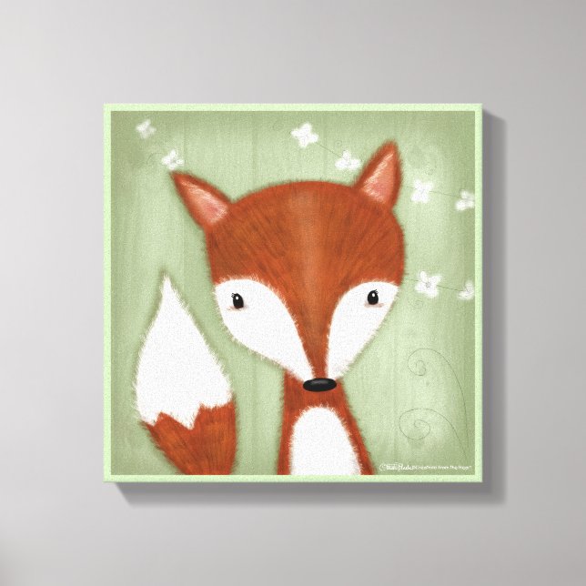 Fox Portrait Canvas Print (Front)