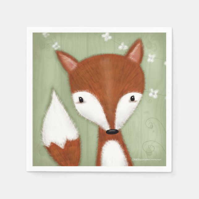 Fox Portrait Napkin (Front)