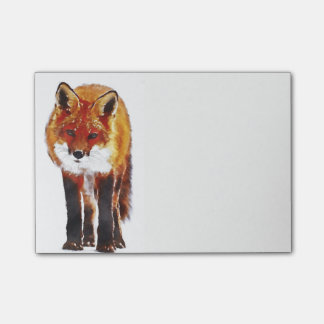 fox post it notes, foxy notepad, fox cub post-it notes