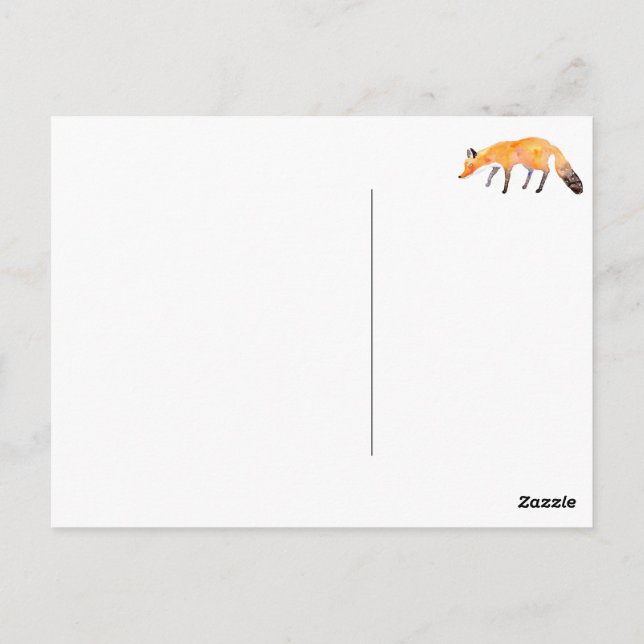 fox postcard (Back)