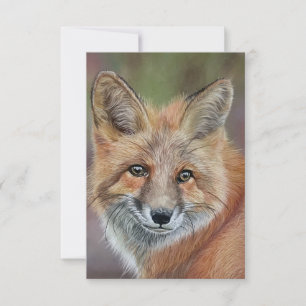 Fox Postcard-style Note Card