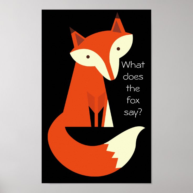 Fox Poster | Zazzle