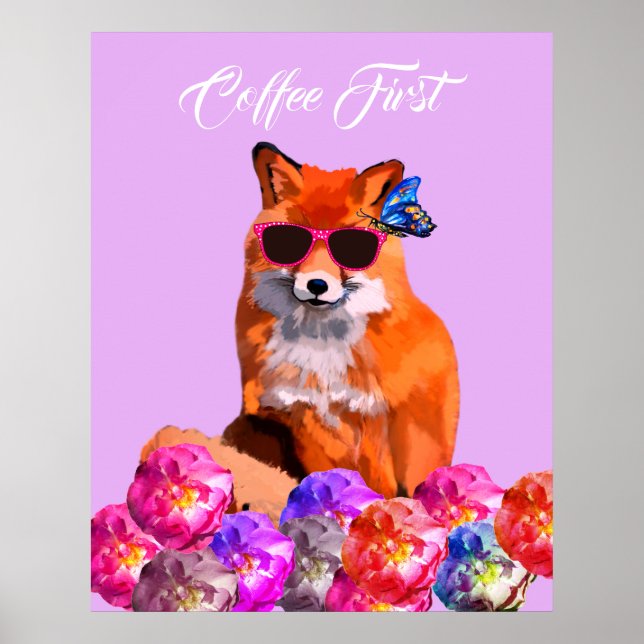 Fox Poster Custom Text Poster (Front)