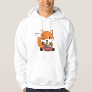 Fox Powered By Ramen Cute Kawaii Foxes Hoodie