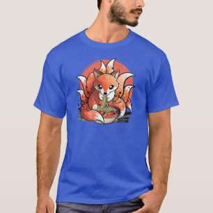 Fox Ramen Shirt Japanese Noodles Cute Kawaii Gifts