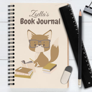 Fox Reading Journal Book Review Personalised